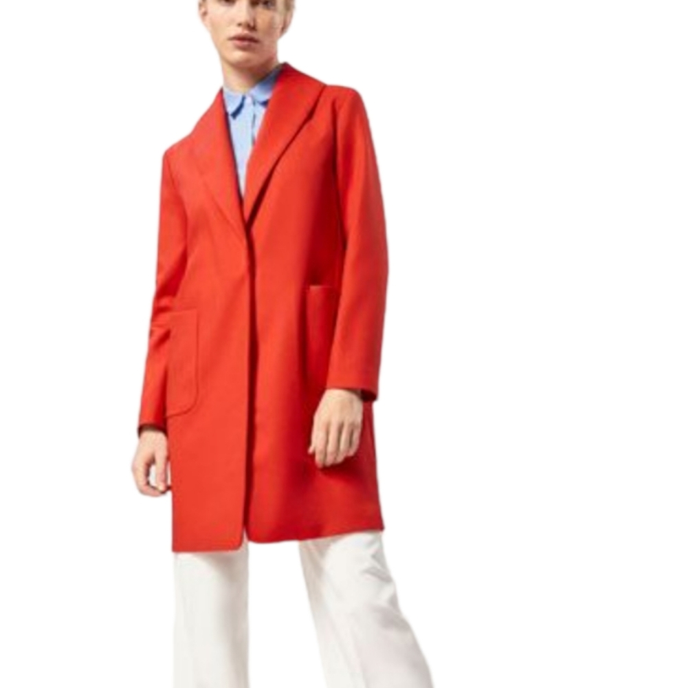 Massimo Dutti red coat NWT